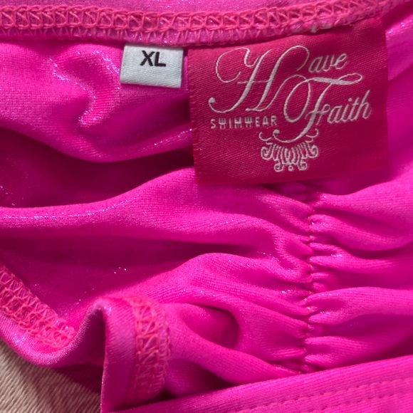 Have Faith Hot Pink Scrunch Butt Competition Bikini Bottoms - Picture 3 of 3
